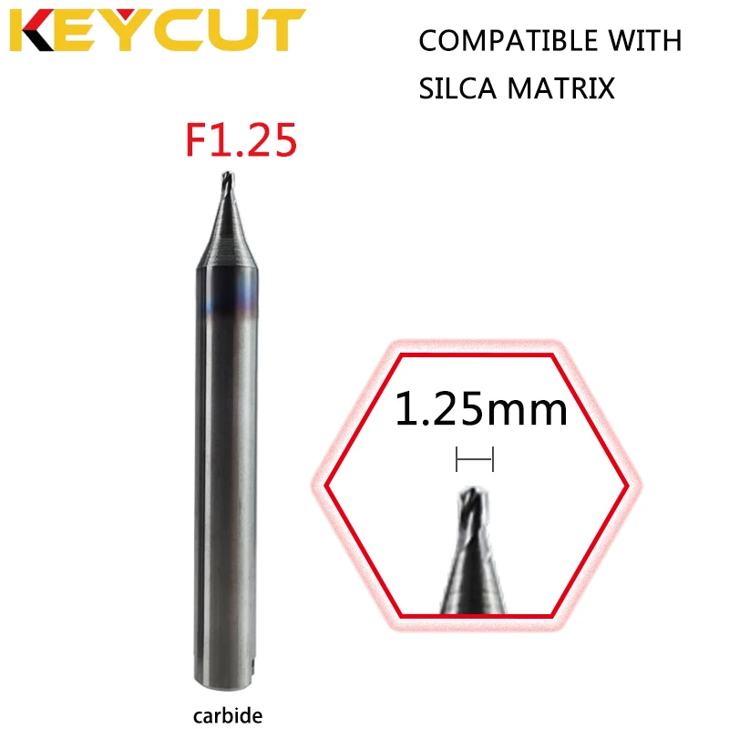 Silca F1.25 1,25 mm Schneider und Silca T1.25 Tracer Passend für SILCA MATRIX Schlüsselkopiermaschine Aftermarket-Schlosserwerkzeuge