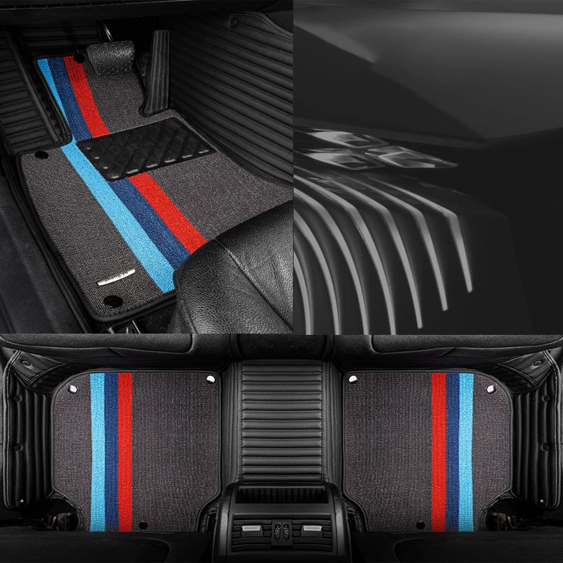 Car floor mats for bmw f10 e36 e39 e30 x3 e83 e90 e60 x5 e53 f30 e34 x5 f15 g30 e70 f34 e65 e91 f31 e46 x1 x6 car floor mats Car