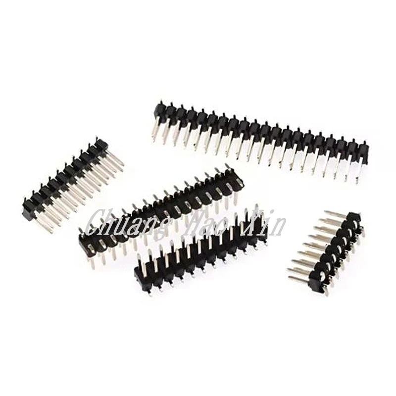 10Pcs 1.27mm Strip Double Row Male Pin Header Connector 1.27 SMD SMT Pinheader Socket 2*3/4/5/6/7/8/10/12/15/20/40/50P
