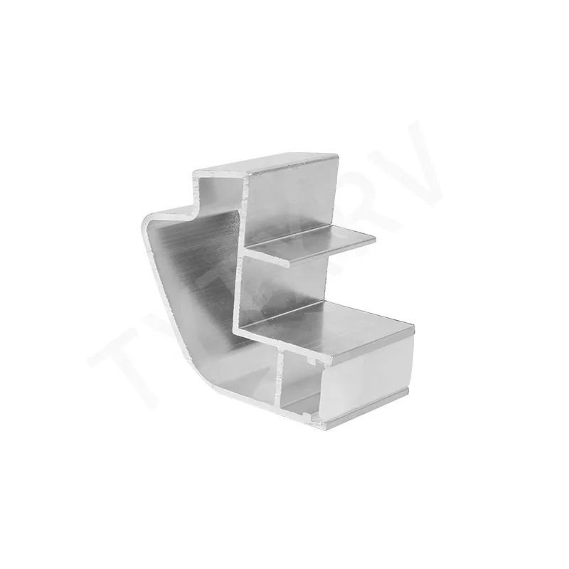 

OEM surface anodized aluminum alloy material with light slot RV camper RV curved aluminum profile