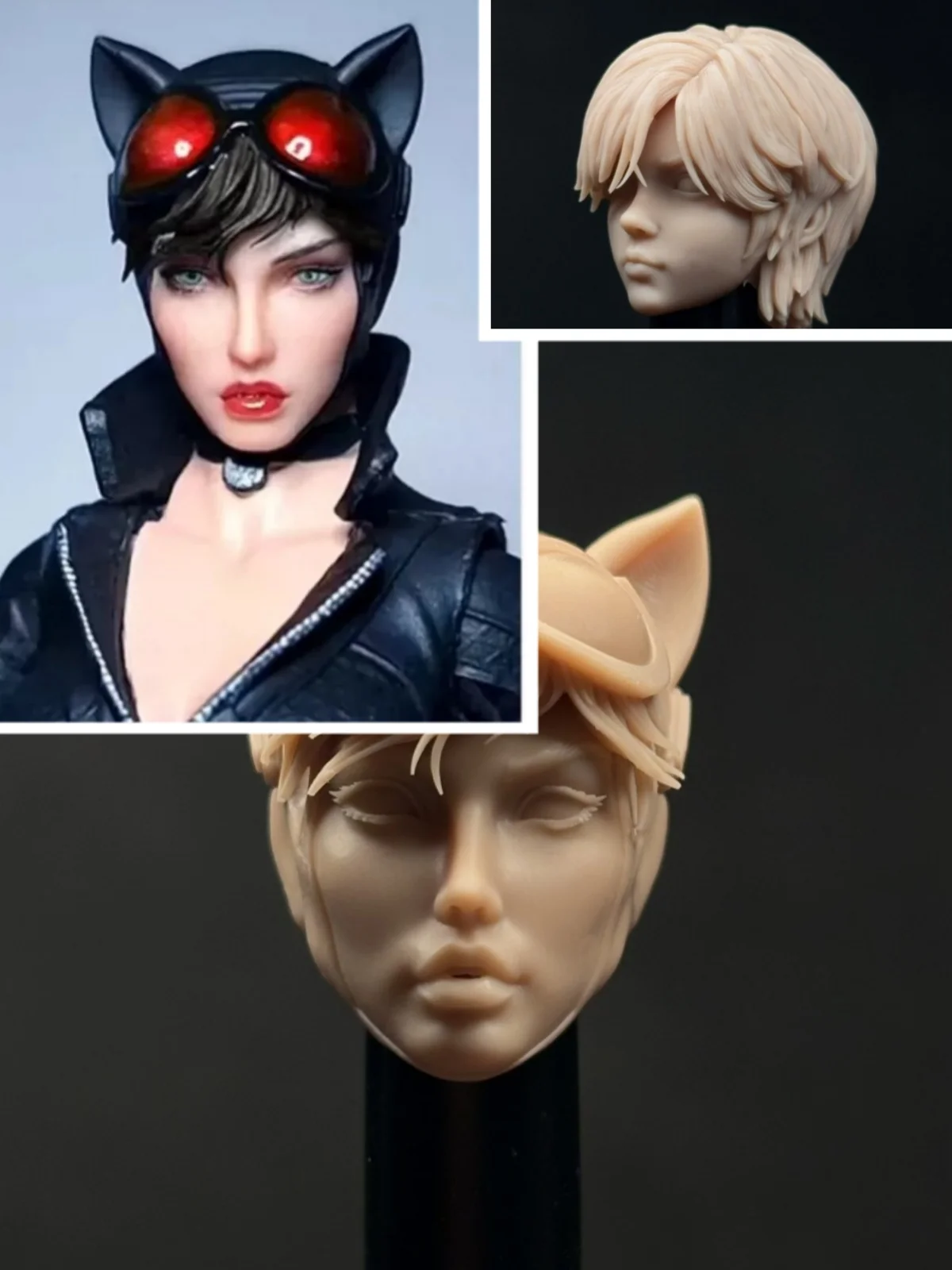 【30days Made】1/12 Scale Female Soldier Game Righteous Hero Comic Antihero Unpainted Head Sculpt Fit 6''Action Figure Model Toys