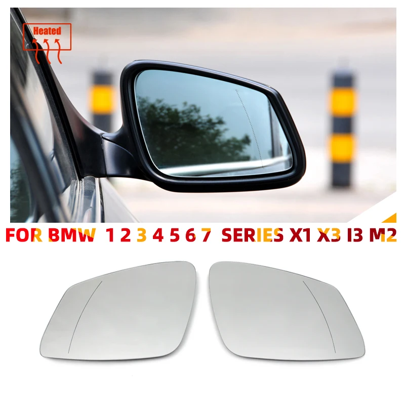 For BMW F01 F02 F04 F07 F10 F11 F13 I3 F20 F30 F46 2007- 2015 Left Right Side Wing Mirror Glass Heated Rear View