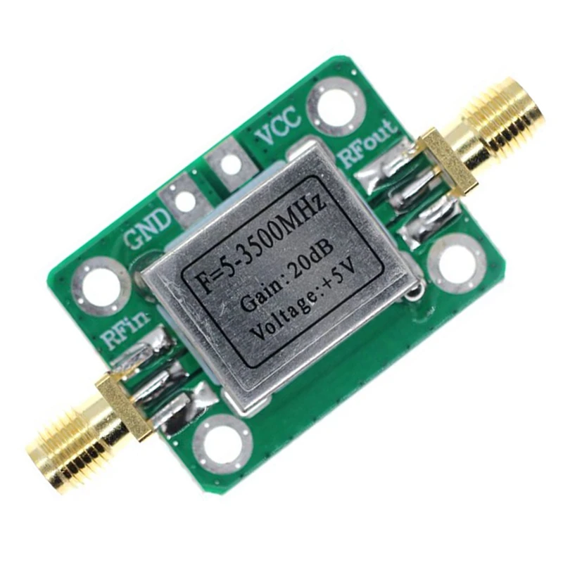 LNA 5-3500Mhz RF Low Noise Amplifier Gain 20DB Signal Receiver Board Wireless Communication Module With Shield Shell