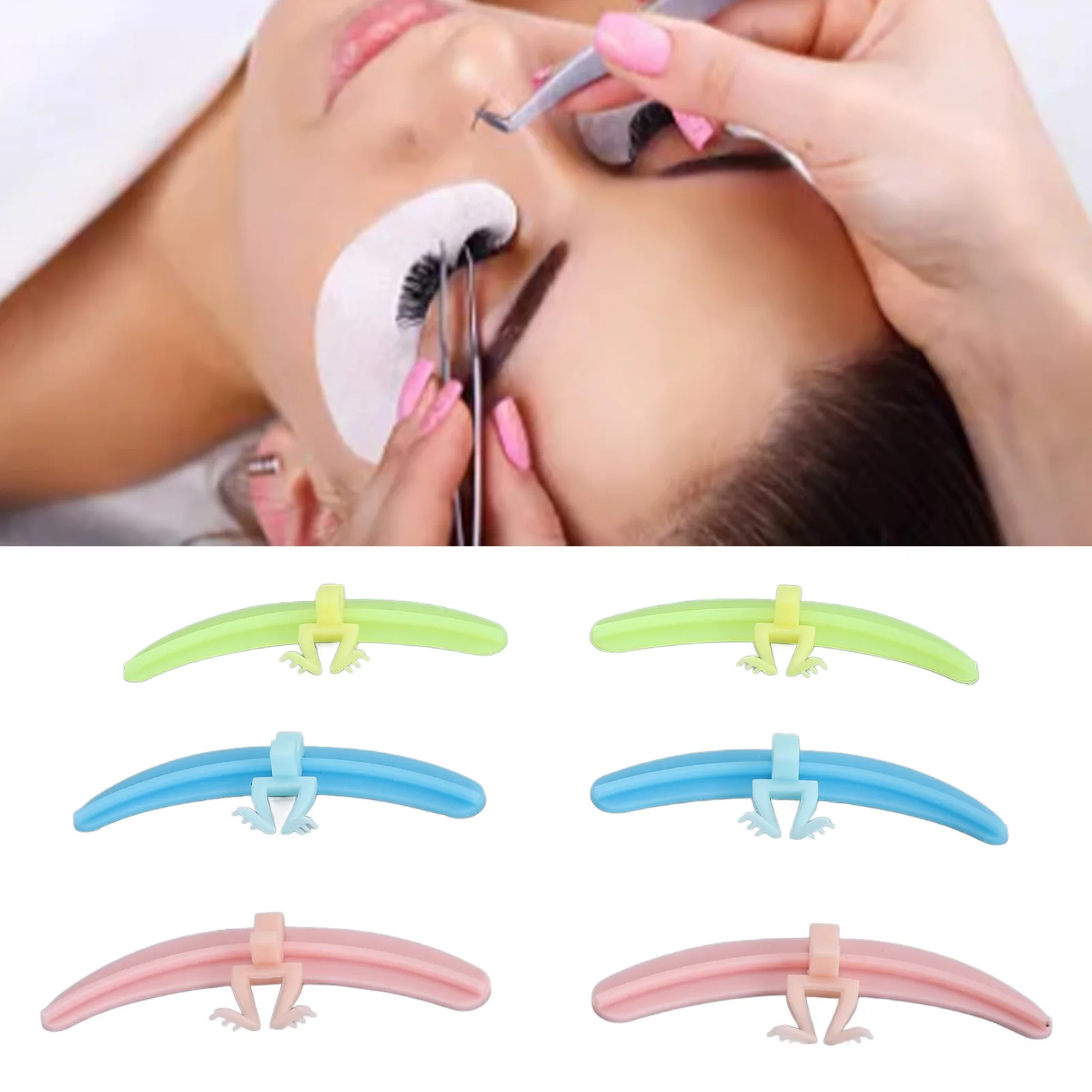 Eyelash Separator For Lash Extension Efficient Aid Silicone Pads Makeup Tool Lash Isolation Helper For Beginners Professional