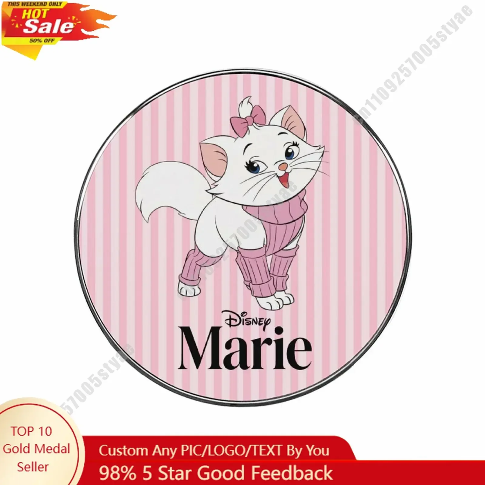 

Marie Refrigerator Magnets Disney Themed Creative Custom Design Personalize Your Photo Text Cartoon Toy Home Decoration