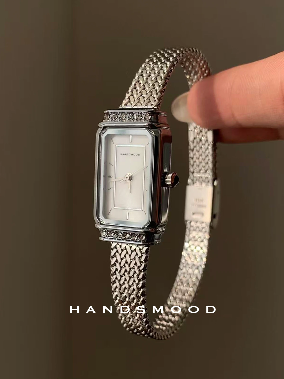 ساعة نسائية مستطيلة أنيقة ورائعة ومتعددة الاستخدامات ساعات مختارة راقية ساعات نسائية من الفولاذ المقاوم للصدأ، هدايا نسائية