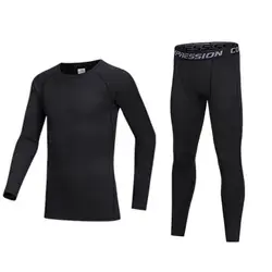 Sous-vêtement thermique Sportedly pour enfants, vêtements de compression de football pour bébé, séchage rapide, garçon de basket-ball, Y7F0