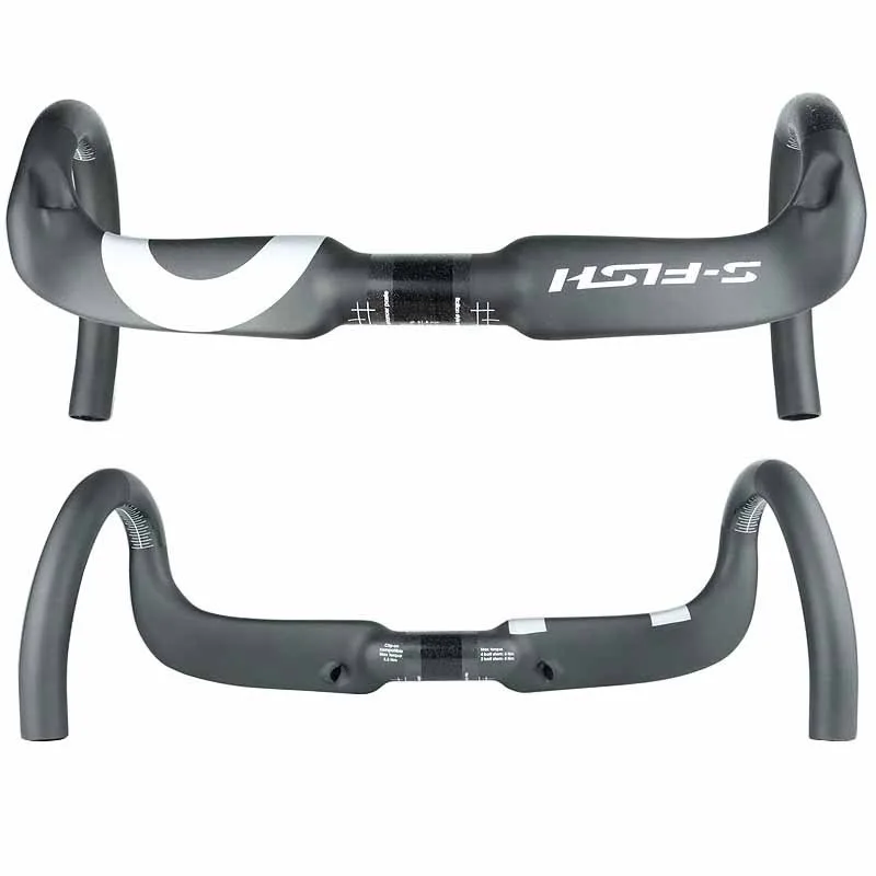 Universal Custom Carbon Fiber Bicycle Handlebars, Lightweight High Strength Custom Carbon Fiber Accessories for Road and Mountai view 6
