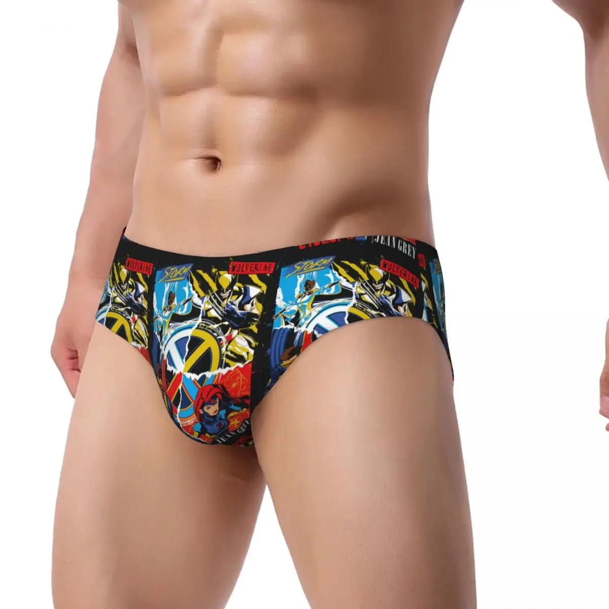 Custom Storm Wolverine Cyclops Jean Grey Men's Briefs Panties Mens Breathable X-Men Superhero Underwear Underpants