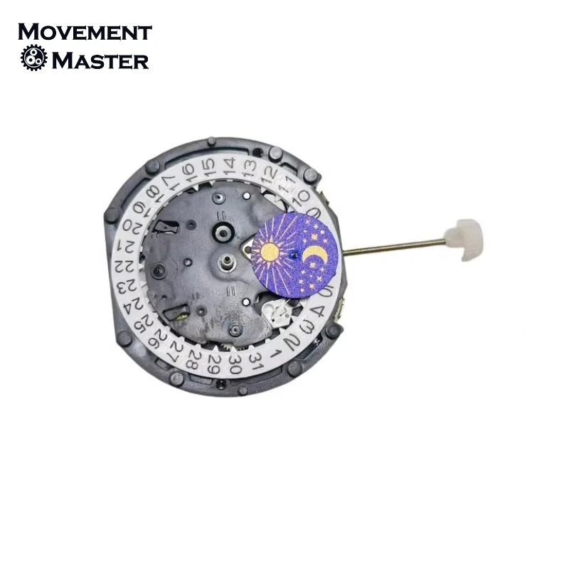 Original Brand New Shenglong Movement PE90 Six Needle 3.6.9 Lunar Phase Multi Kinetic Energy Quartz Movement