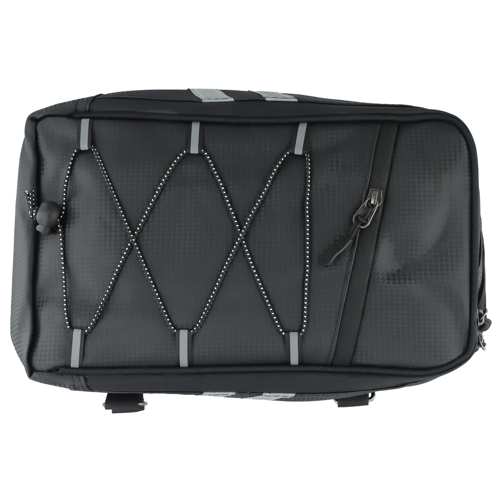 

8L Cycling Pannier Bag Compatible With Rear Racks Featuring Reflective Safety Strips PU Construction And PE Foam Interior