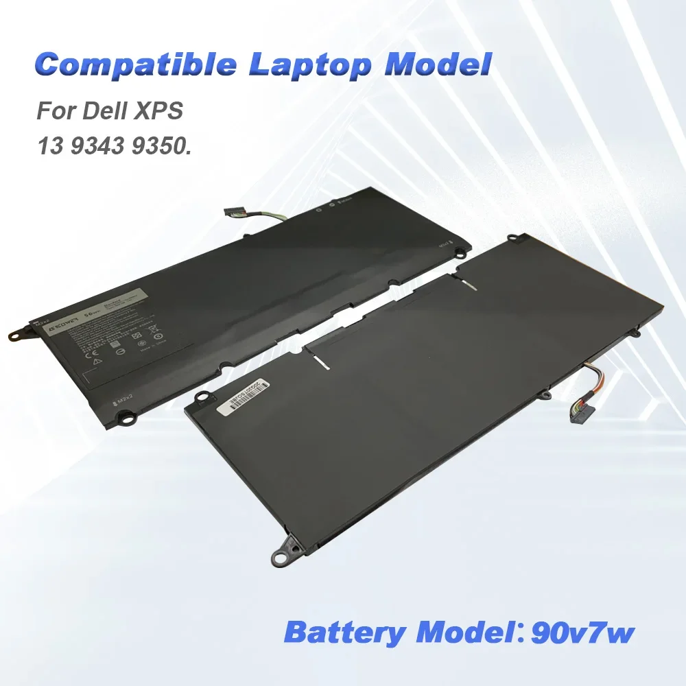 SKOWER 56Wh 90V7W Laptop Battery For Dell xps 13 9343 9350 Replacement JD25G