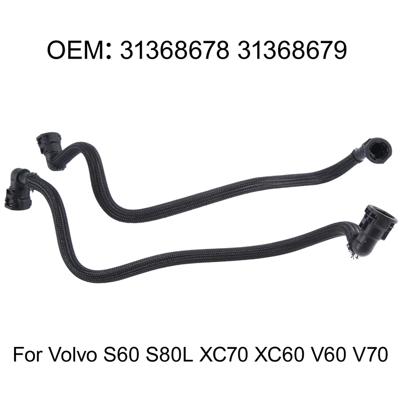 Tubo de aceite de transmisión de coche, caja de onda, reemplazo para Volvo S60, S80L, XC70, XC60, V60, V70, 31368678, 31368679, 1 par