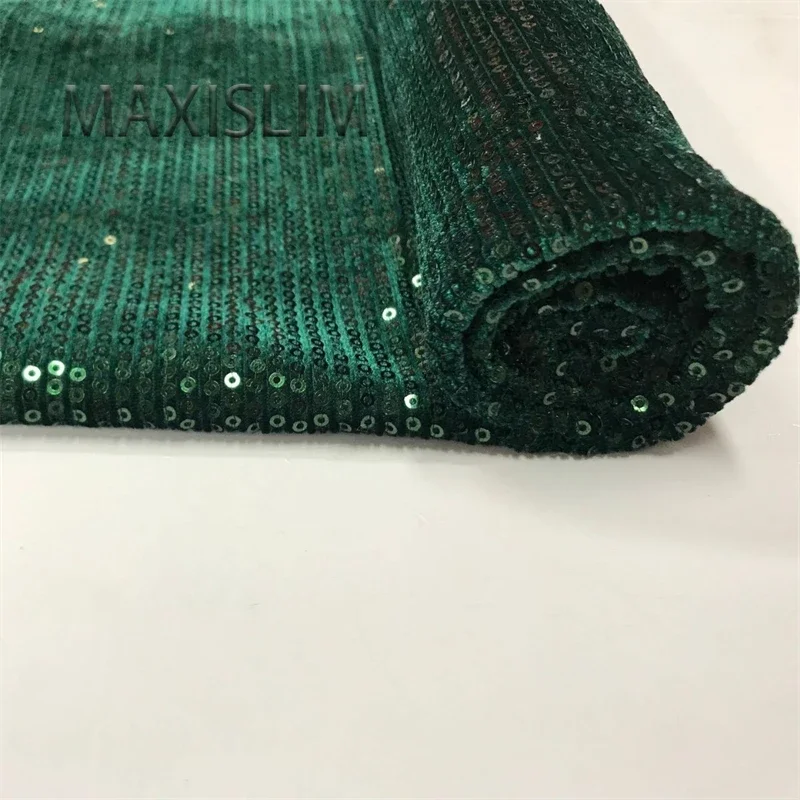 NEW 3MM Sequin Fabric 7 Colors Velvet Embroidery Glitter Fabric DIY Sewing  Party Dresses Wholesale And Retail Wide:125CM