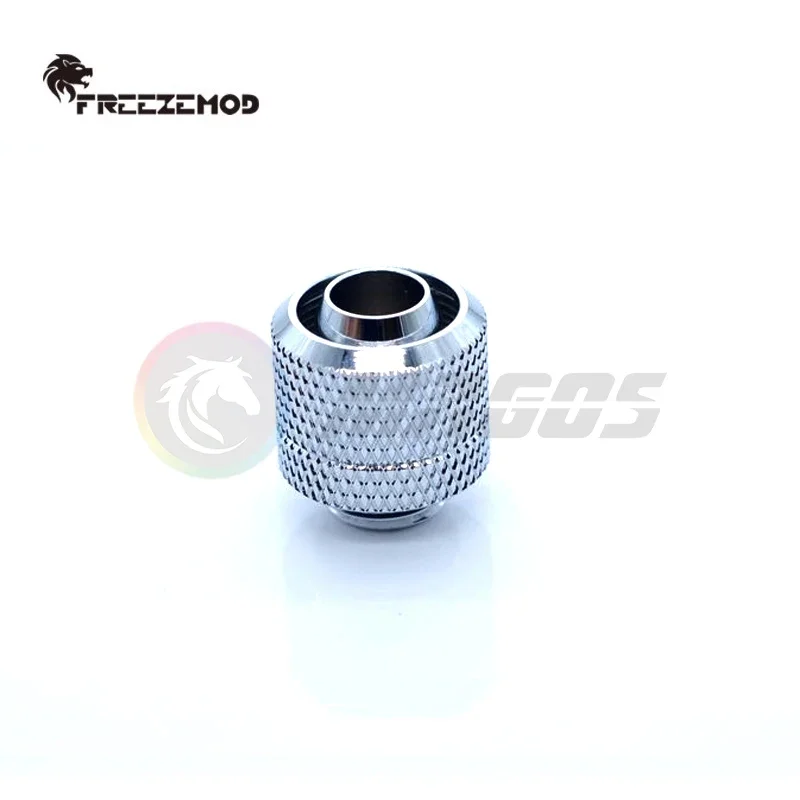 Freezemod Computer Water Cooling Hose Fitting 3/8'' Thick For 10*16mm Soft Tube Hand Tighten Connecting,Black/Silver/White