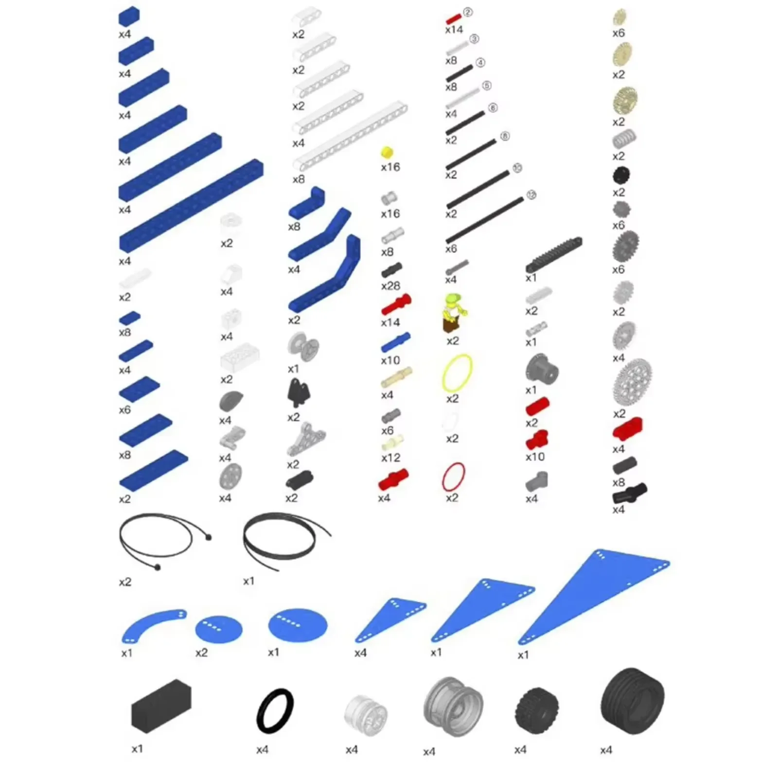 Juego de bloques de construcción técnicos de 396 piezas con funciones de potencia MOC, kit educativo STEM compatible con legoeds