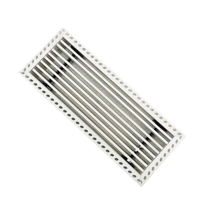 

Modern Design Aluminum Linear Diffuser Air Conditioning Ventilation Grid Cover with Embedded Linear Grid