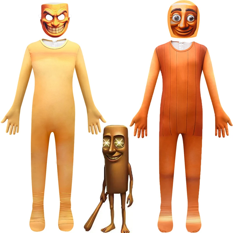 

Tung Tung Tung Sahur Cosplay Costume Kids Tight Jumpsuit Boys Tralalero Tralala Bodysuit Girls Halloween Birthday Party Clothes
