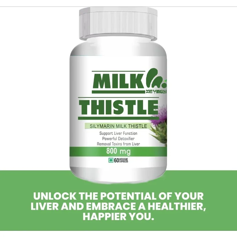 Milk thistle supplement liver health support | Men's and women's vegetarian supplements (60 pills)