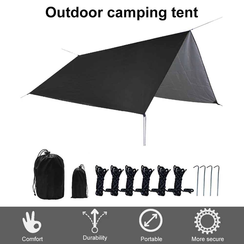 Outdoor Camping Tarp Ultralight Garden Canopy Sunshade Waterproof Rainproof Tarpaulin Shelter UV Resistant Beach Tent Awning