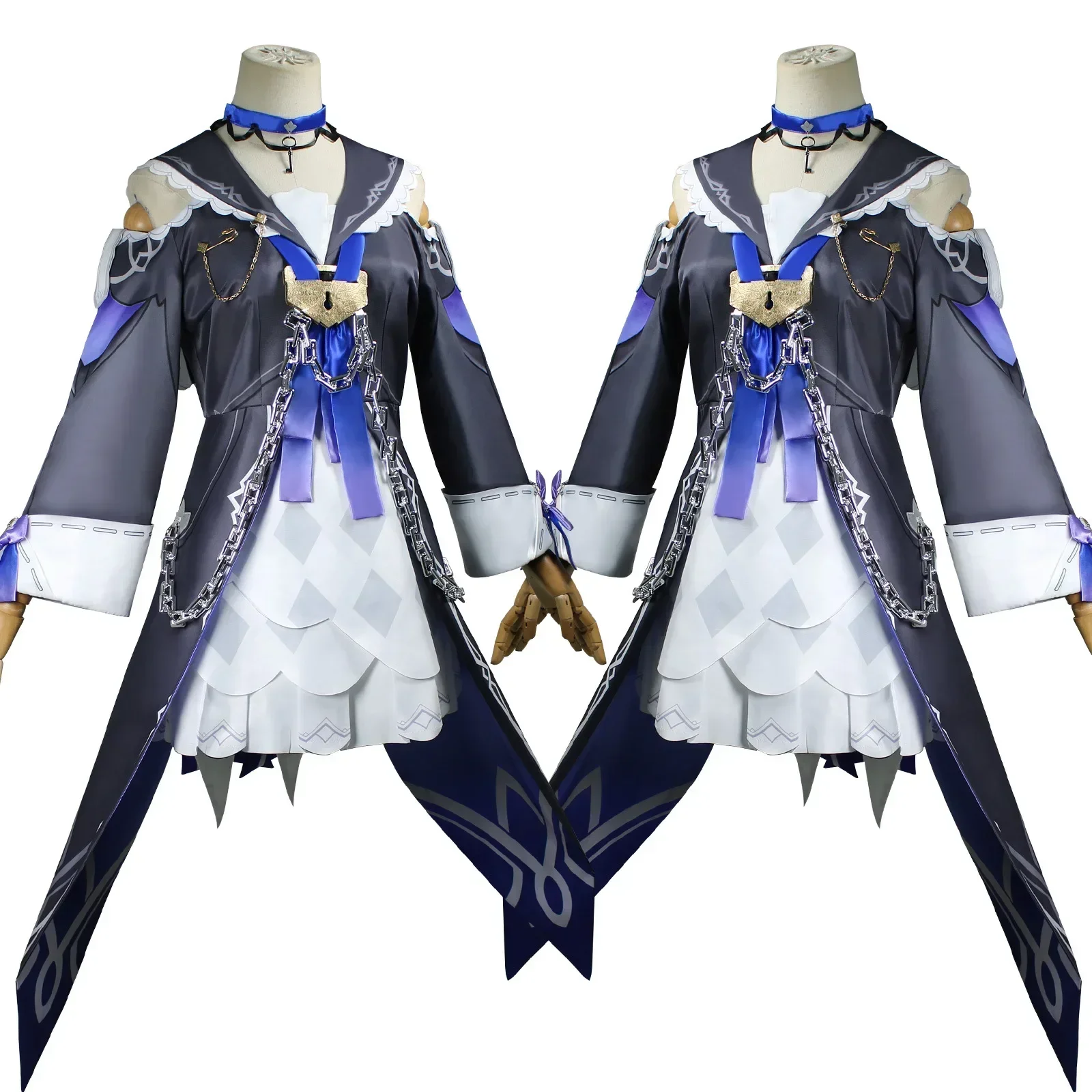 Костюм для косплея Herta Honkai Star Rail, карнавальная форма, парик, аниме, костюмы на Хэллоуин, женские игры 2025