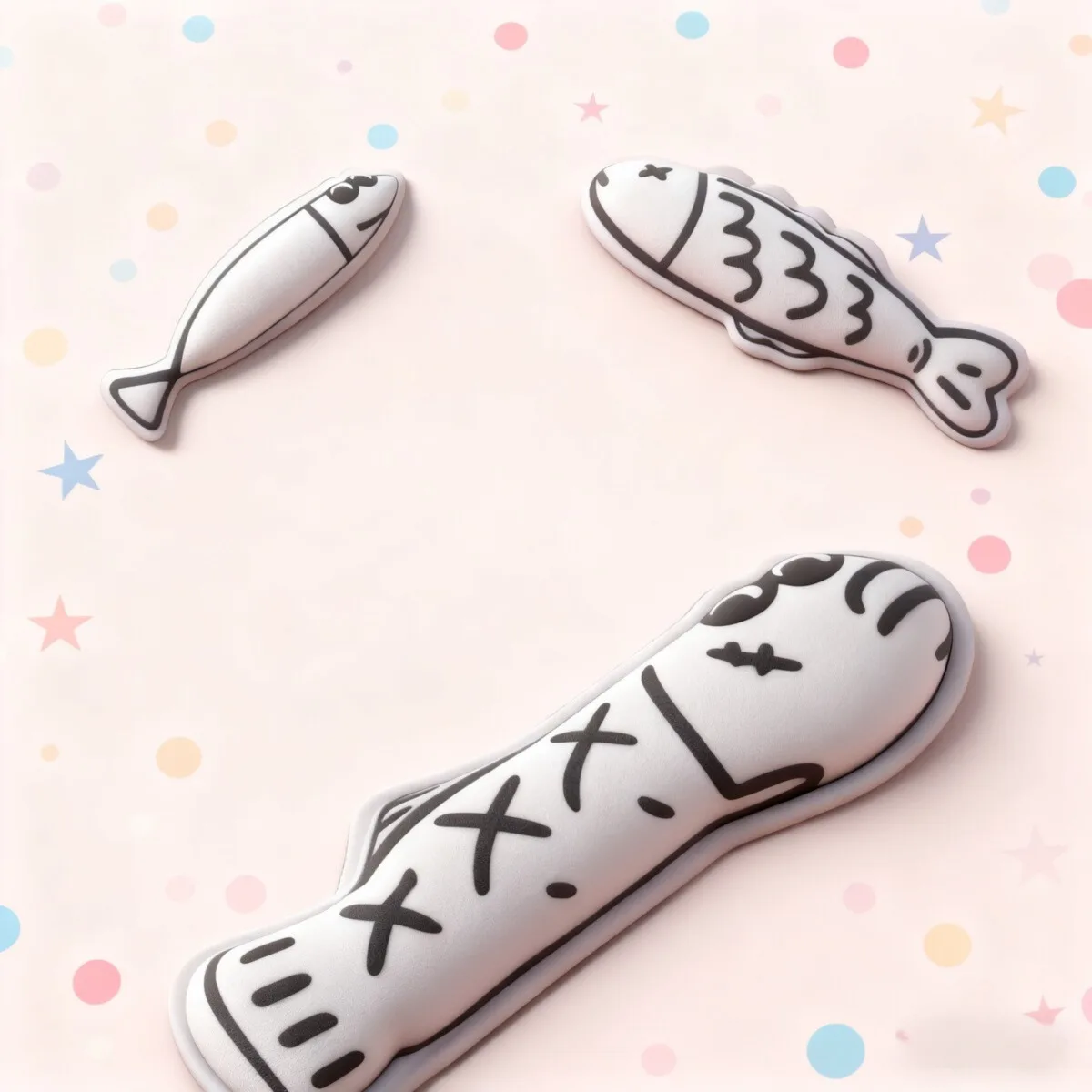 

Cute Creative Fish Shape Mini Mouse Pad Anti-slip Ergonomics Slow Rebound Relieve Wrist Fatigue Wrist Rest For Office Game Gifts