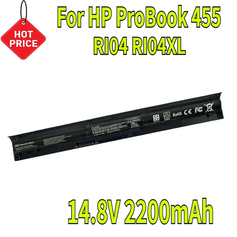 14.8V 2200mAh RI04 RI04XL Laptop Battery for HP ProBook 455 450 470 G3 Notebook 805047-851 805294-001 805047-221 HSTNN-PB6Q