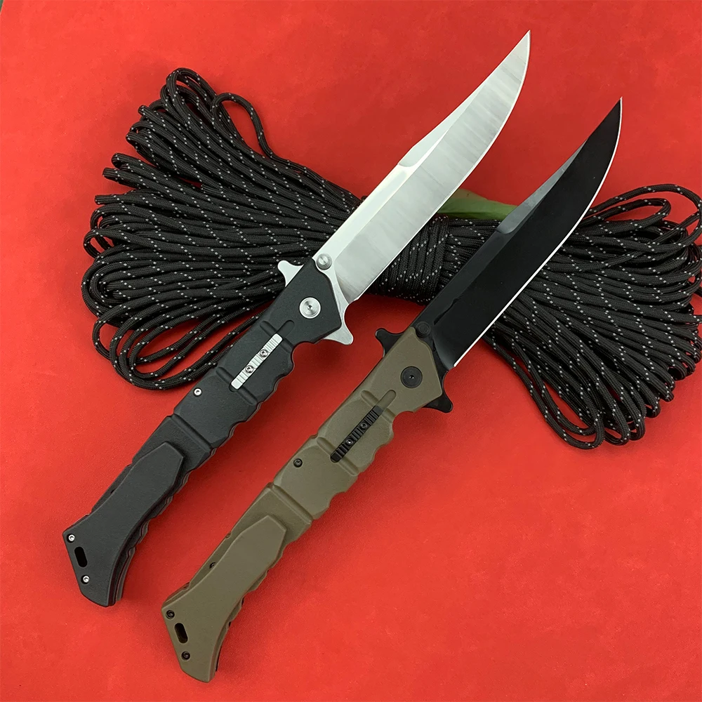 New Multifunctional Folding Knife Gold Outdoor Tactical Military Knives 8Cr13Mov Steel Blade Professional Survival Knife for Men