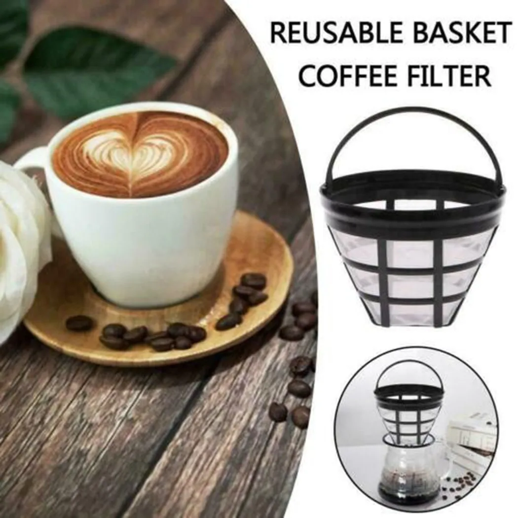 Replacement Coffee Filter Reusable Refillable Basket Cup Style Brewer Tool Coffee Accessories Handmade Kitchenware Coffee Tools
