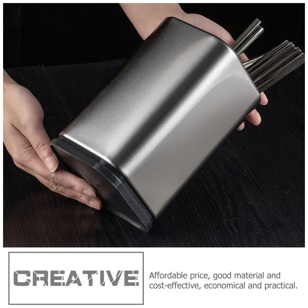 Household Cutlery Holder Stainless Steel Multi-Function Desktop Chopstick Spoon Holder Kitchen Utensil Storage Organizer