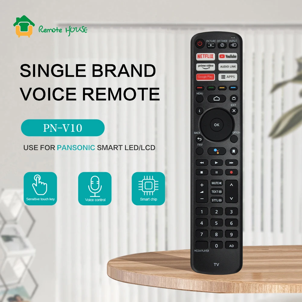 New PN-V10 RC700P R3PA265 Voice Remote Control Suitable for Panasonic 4K HD Smart TV TH-43/49/55/65LX800HTX-43LXW834 TX-55LXT886