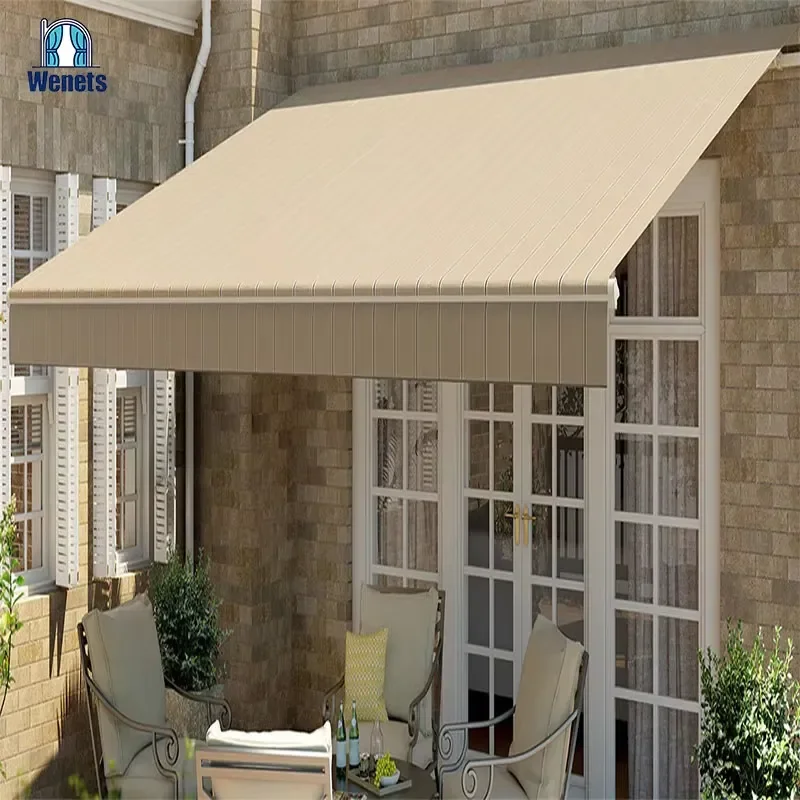 for Outdoor Sunshade Cassette Awning Waterproof Retractable Full Cassette Awning for Balcony