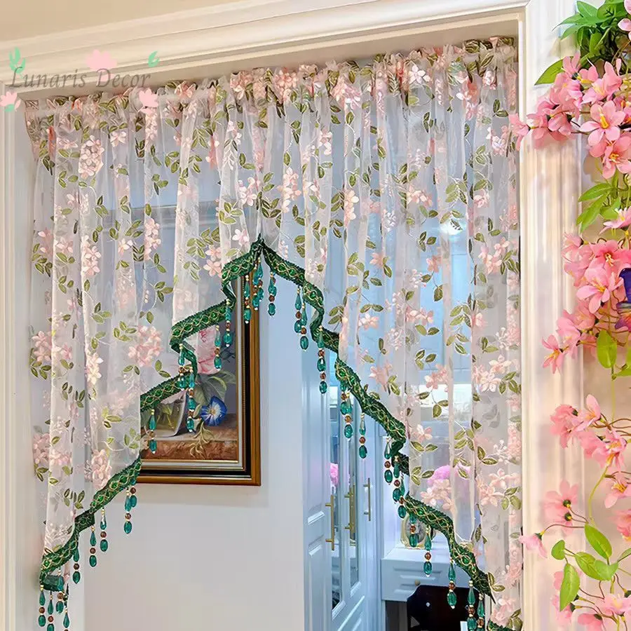 Home mosquito-proof four-season door curtain, double-layer sheer curtain, summer mesh gauze, bedroom mosquito-proof lace