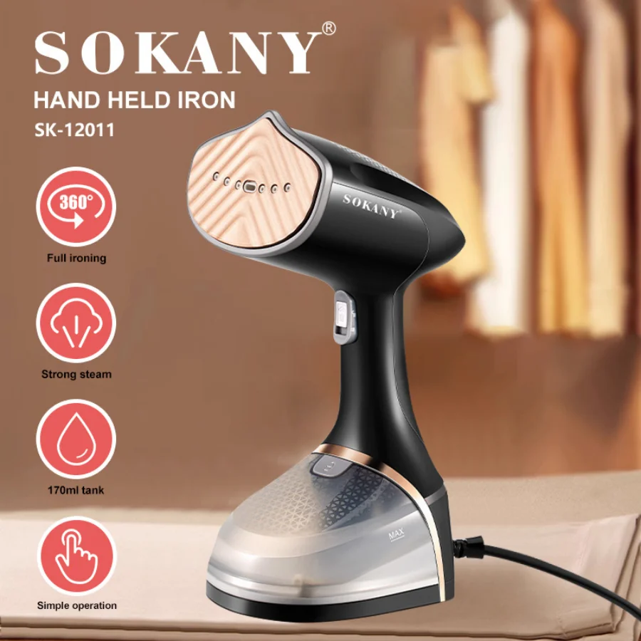 1 Steam Garment Steamer, Ironing Machine, Portable Dual-purpose, Quick Heating, Powerful Steam Penetration