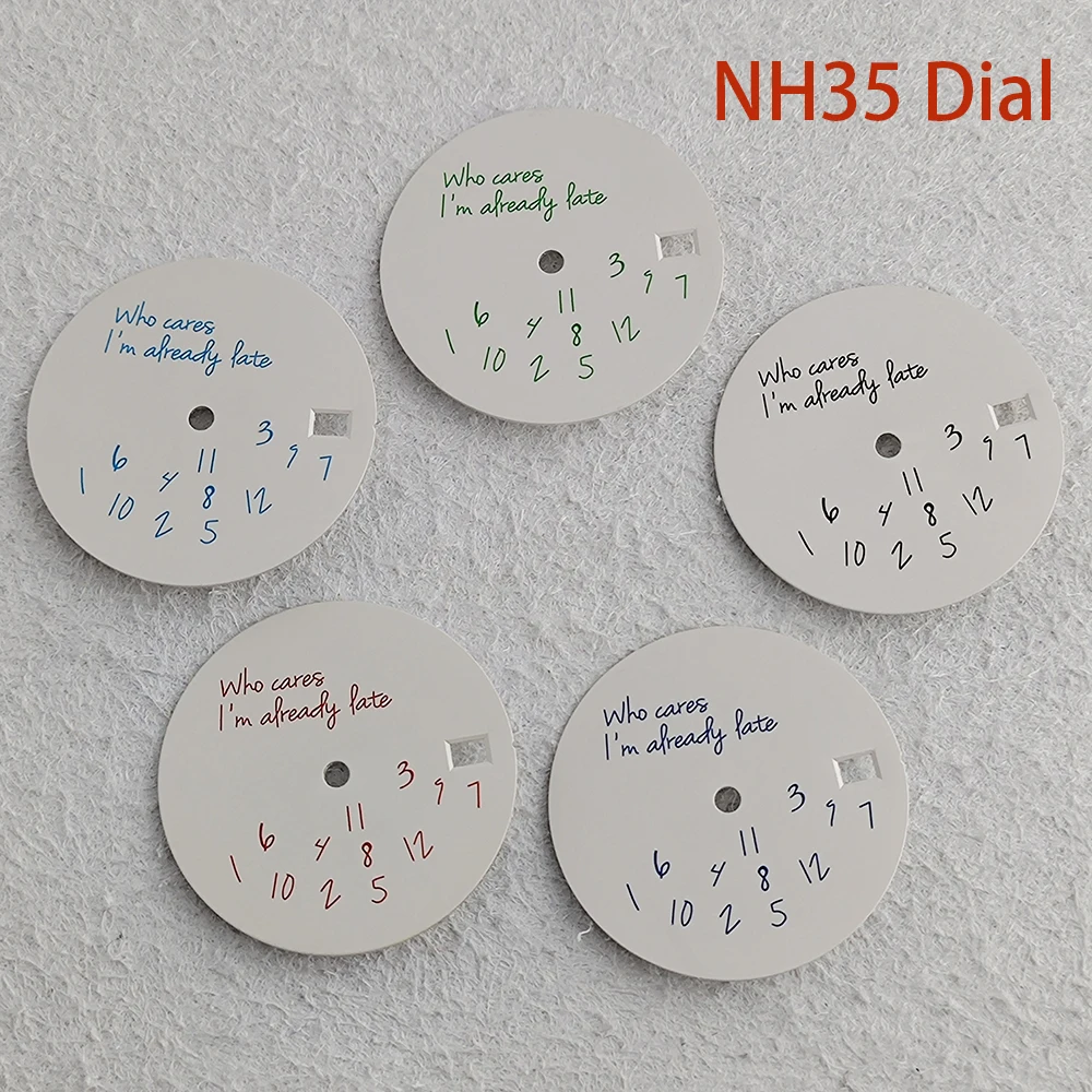 28.6mm without logo NH35 dial nail free personalized dial non luminous dial suitable for NH35 movement watch accessories