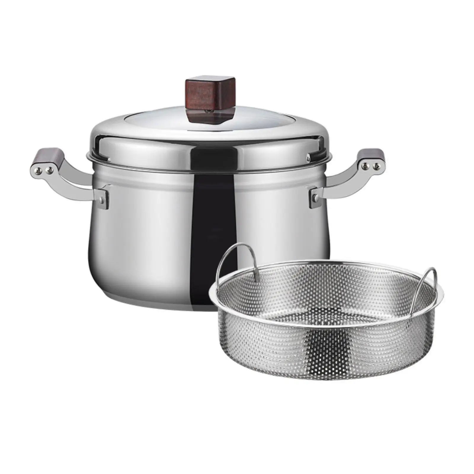 Japanese Steam Rice Cooker Composite Bottom Stainless Steel Steamer Pot Thickened Thickened Body Layer Rice Steamer for
