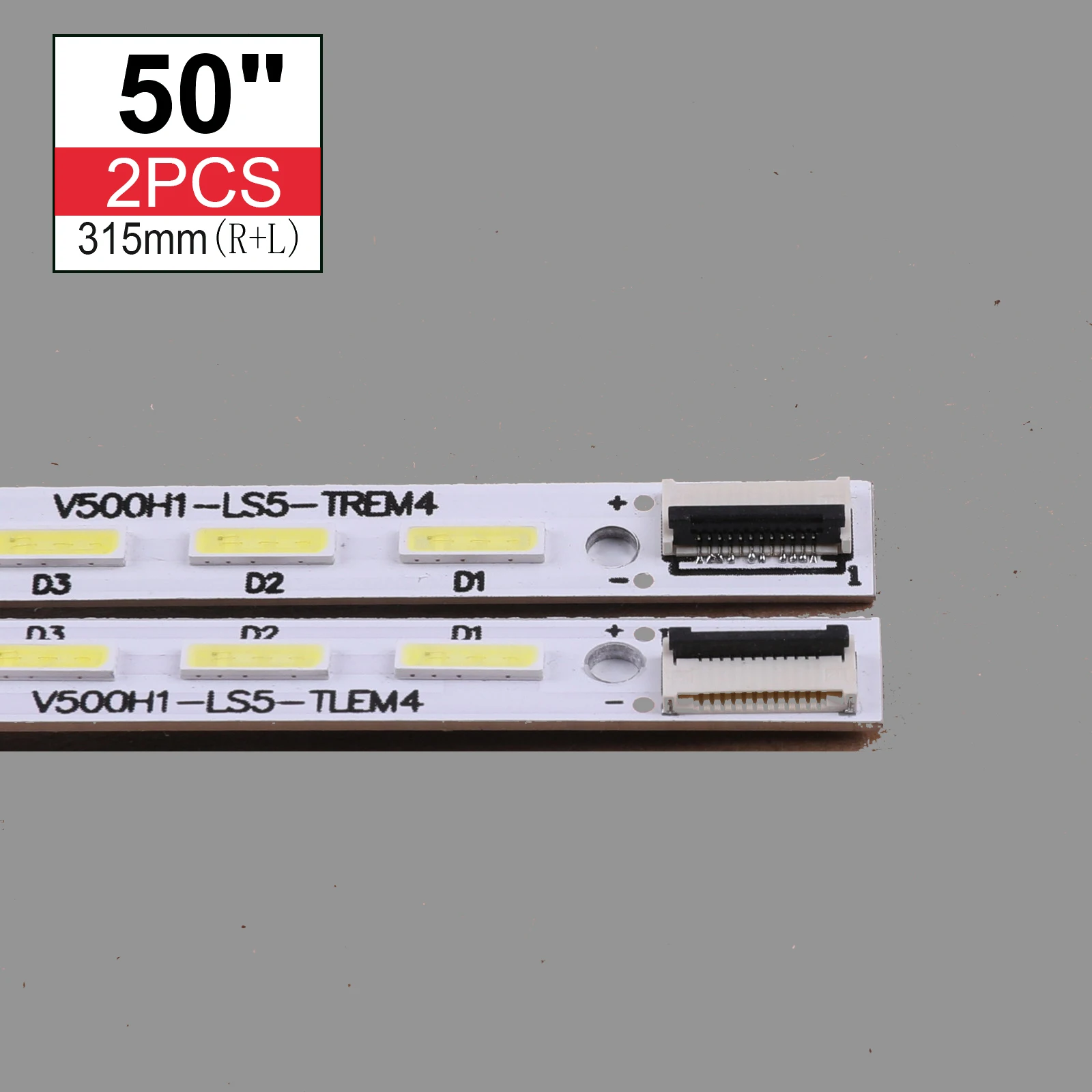 new 2 Pieces/lot L50E5000A V500H1-LS5-TLEM4 V500H1-LS5-TREM4 V500H1-LS5-TLEM4 LED lamp strip V500HJ1-LE1 LS5 28LED 315MM