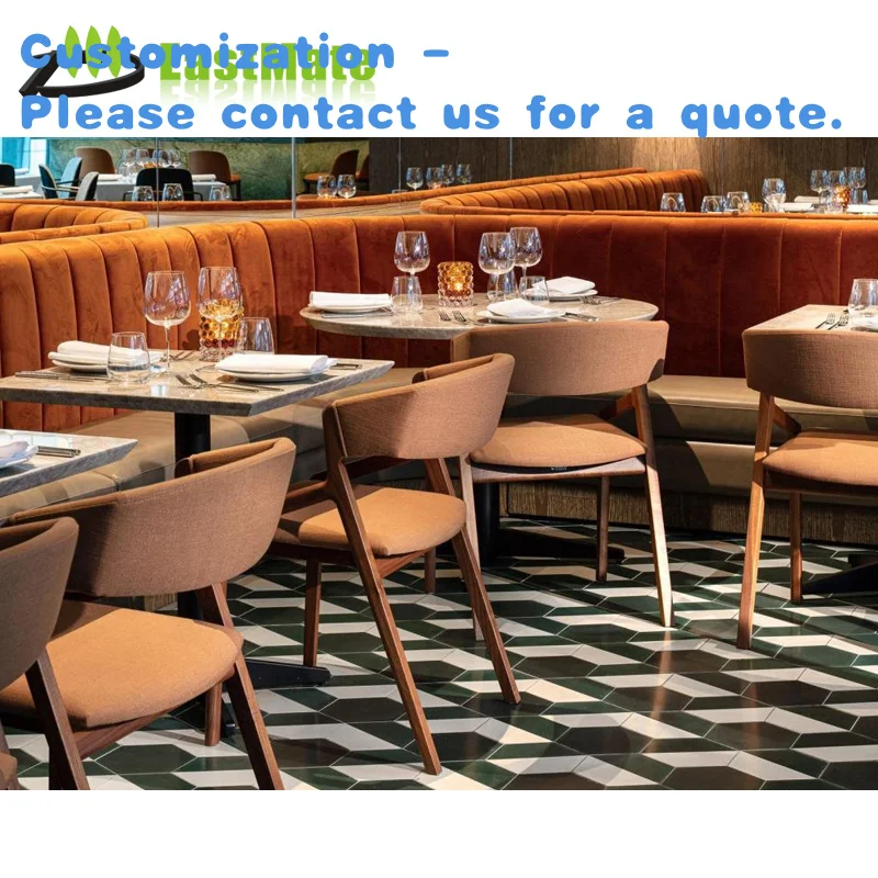 custom.Modern Design Solid Wooden Dining Table 5-Hotel Lobby Furniture Elegant Restaurant Sets