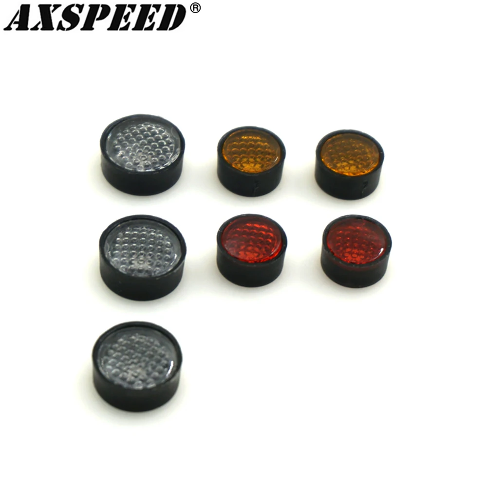 AXSPEED 7PCS RC Car Taillight Light Cover for 1/10 RC Crawler D90 Defender Body Shell Upgrade Parts