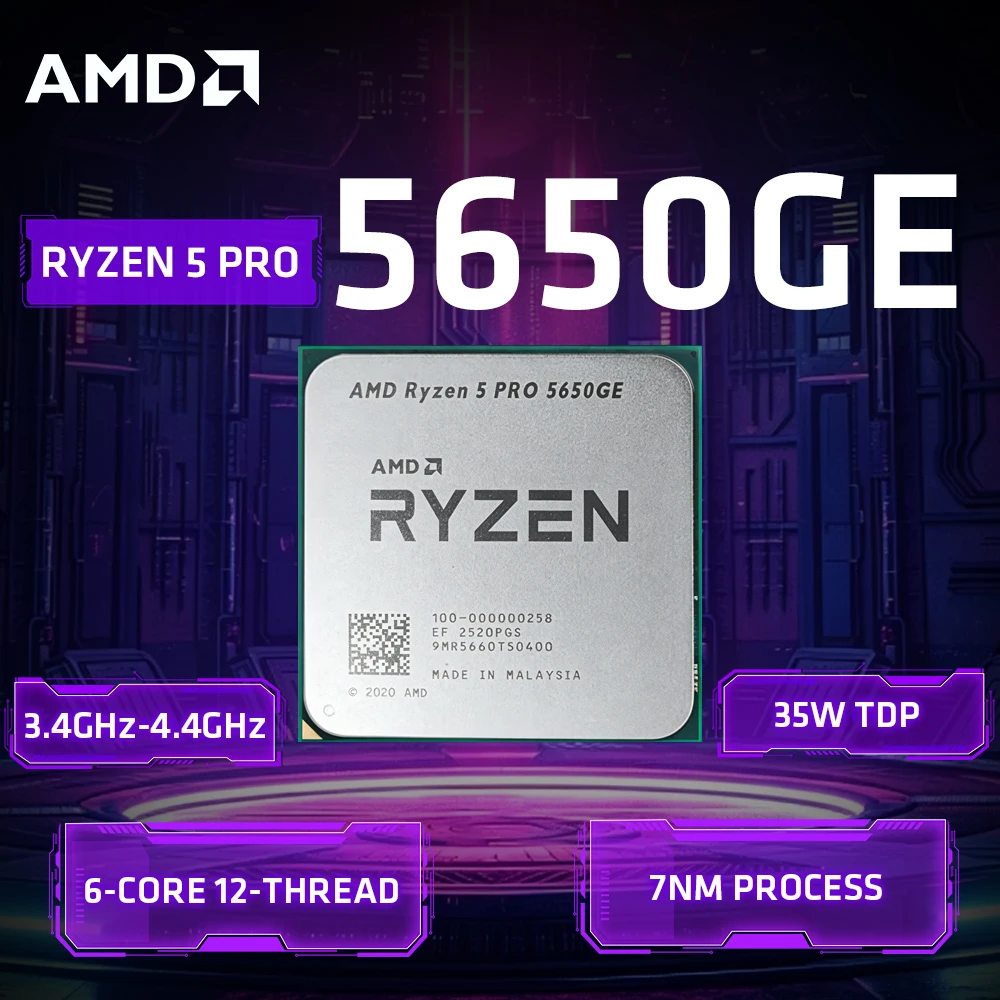 AMD R5 PRO 5650GE Zen3 Architecture Desktop Processor Multi