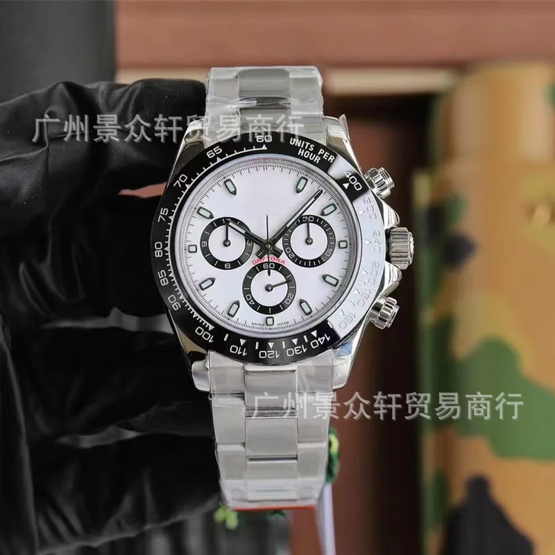 

Часы Lao Jia Daytona Кварцевые стальные часы с тремя глазами и шестью иглами Многофункциональные электронная коммерция