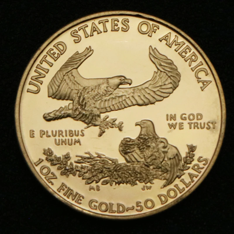 2023 الولايات المتحدة الأمريكية ليبرتي النسر 33*3 مللي متر لا "نسخة" عملة الذهب الأمريكي الولايات المتحدة النسر الحرية في الله نحن نثق بهدايا تذكارية #4