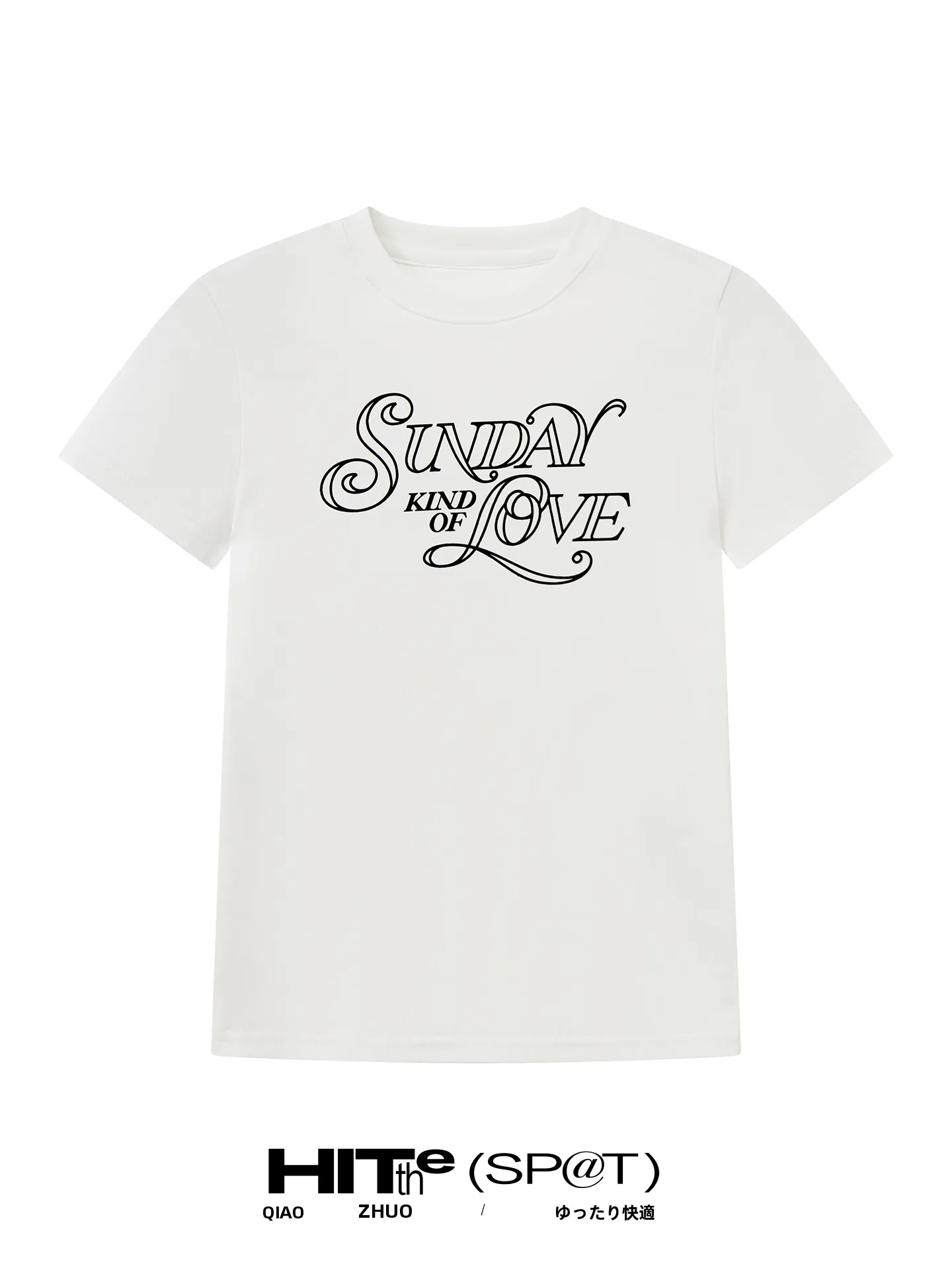 

FELI Day Simple round Neck Short Sleeve T-Shirt Slim Fit Printed Casual Top for Summer Versatile Basic Cotton Sweat Wicking