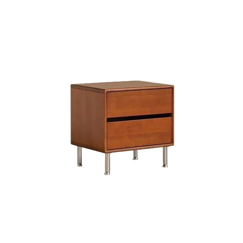 Simple medieval style household side cabinet, bedroom bedside storage cabinet