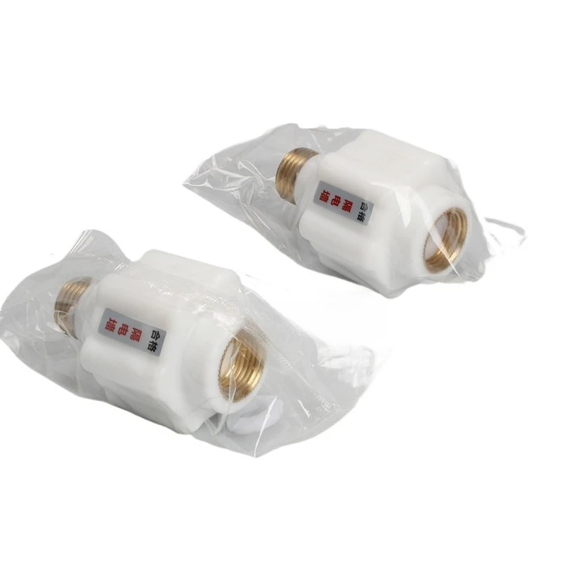 Suitable for electric water heater external type isolation wall leakage-proof pure copper interface separation joint