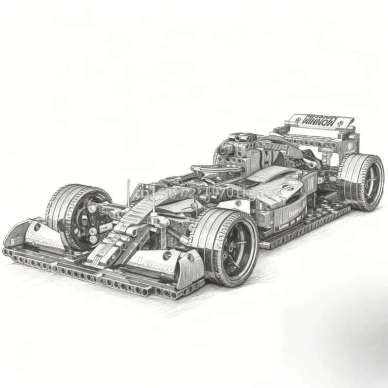 Blocs de construction de course, nouvelle formule, technologie d'assemblage, série de blocs de construction, jouets pour enfants et adultes, cadeaux de noël, 2025