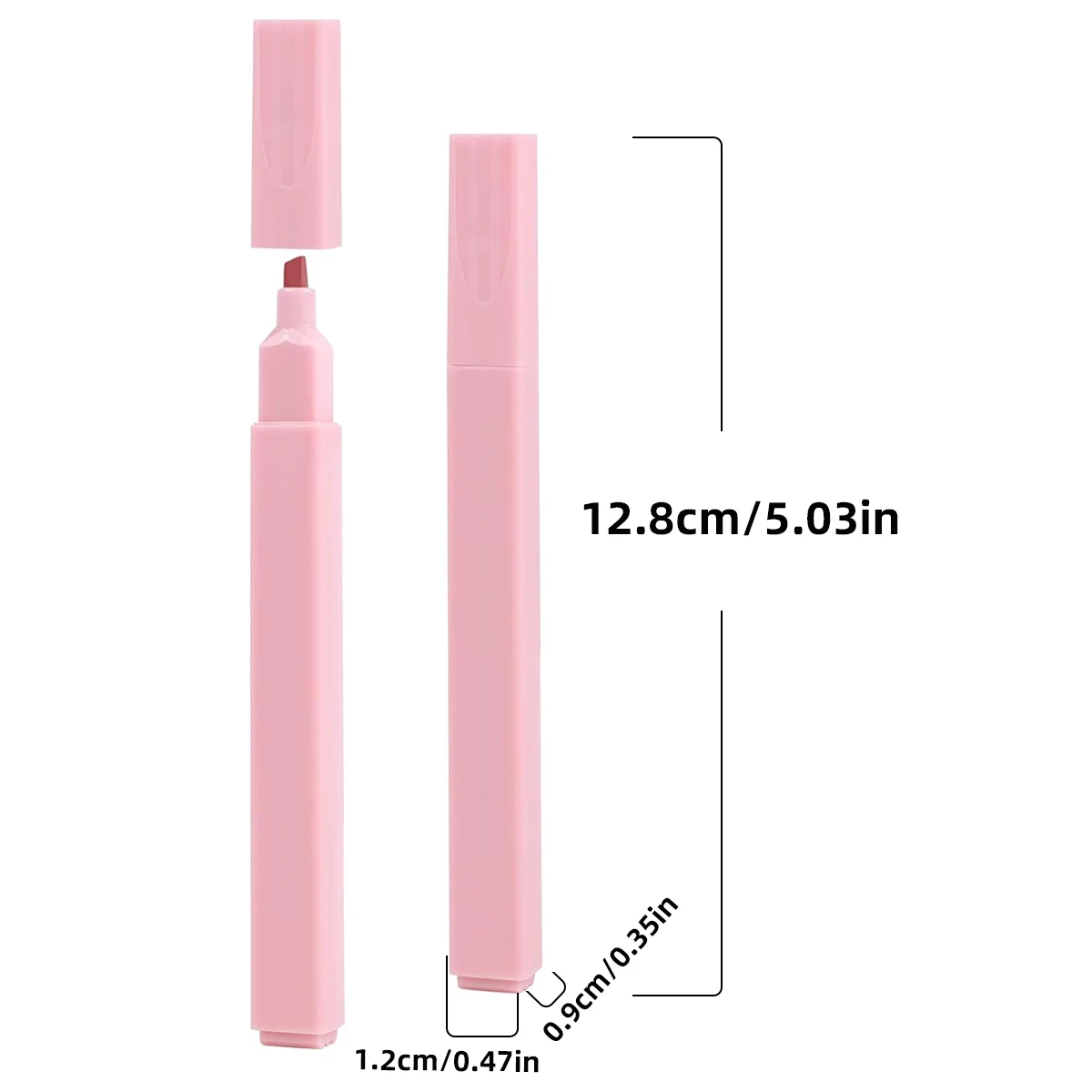 Surligneur à lumière douce pour soins des yeux, stylo de marquage, fournitures scolaires, peinture, coloriage, journal intime bricolage, 18 pièces, 18 couleurs