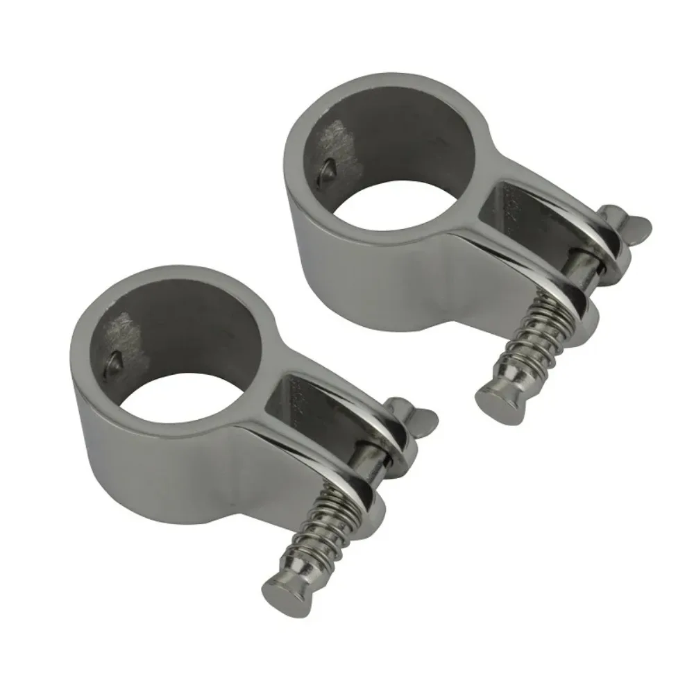 2 piezas de deslizamiento superior 22mm 25mm accesorios Bimini de acero inoxidable 316 con pasador de liberación rápida para bar