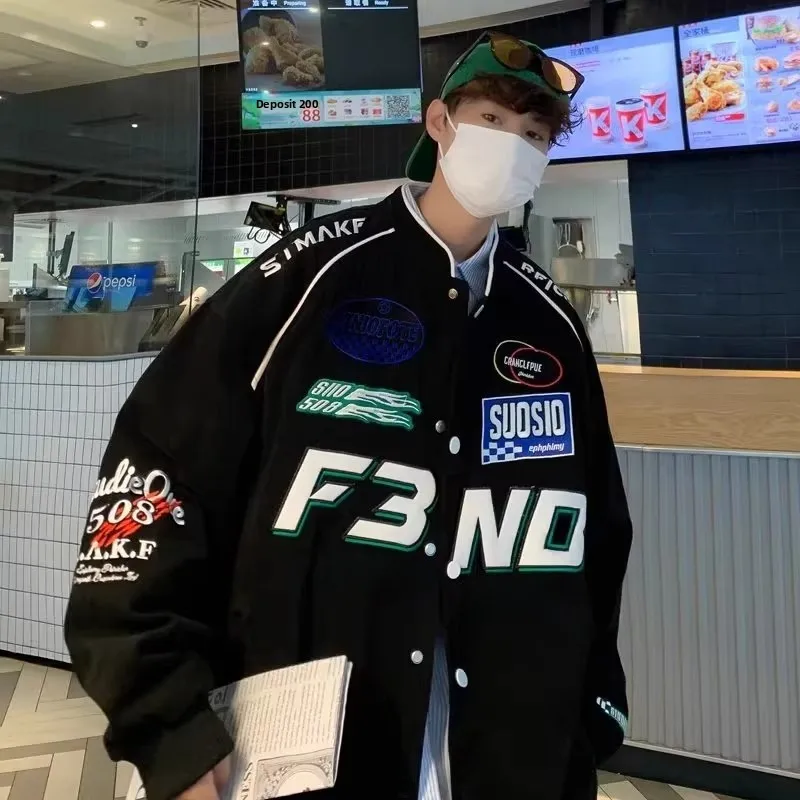 

American Sle Baseball Jaet Men's Autumn Winter plus Size 300 Pou New Trendy Design High Street Cool Brand Jaet