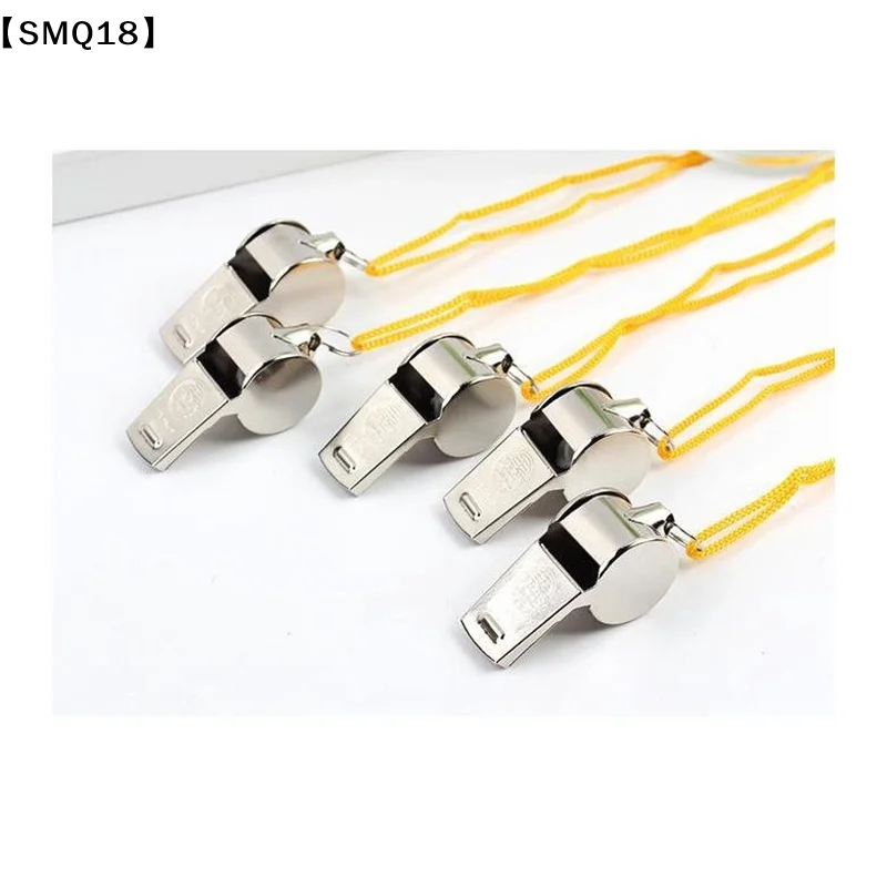 Loud Metal Whistle Team Sport With Rope Strong Sport Whistle Compact Wear Resistant Stainless Steel Whistles Lifeguards【SMQ】